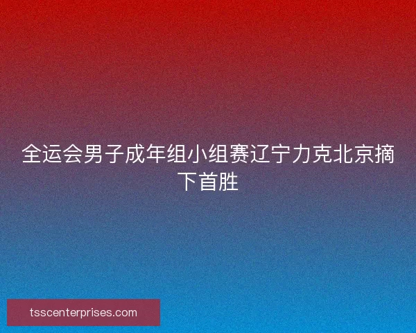 全运会男子成年组小组赛辽宁力克北京摘下首胜